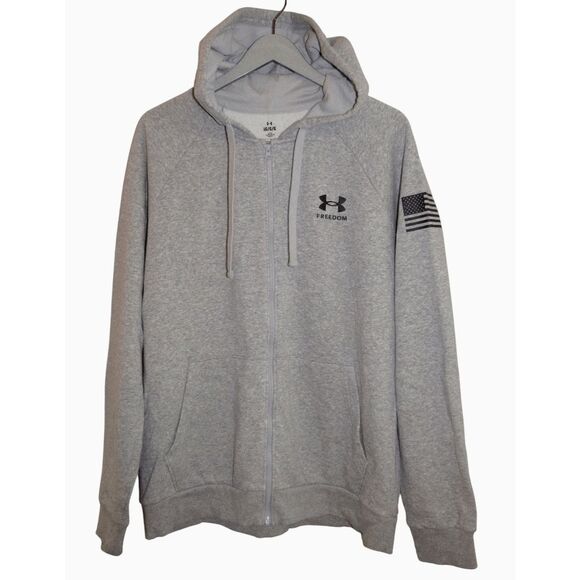 Under Armour Men's Freedom Rival Zip Hoodie L 1379210 - Picture 2 of 6
